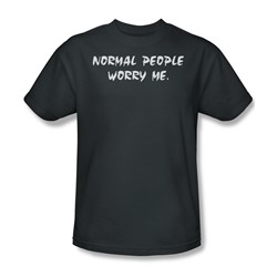Normal People - Mens T-Shirt In Charcoal