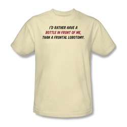 Frontal Lobotamy - Mens T-Shirt In Cream