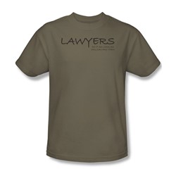 Lawyers Do It...Pay - Mens T-Shirt In Safari Green