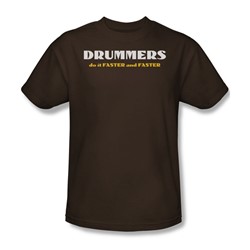 Funny Tees - Mens Drummers Do It T-Shirt