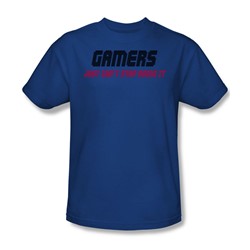 Gamers Can'T Stop - Mens T-Shirt In Royal