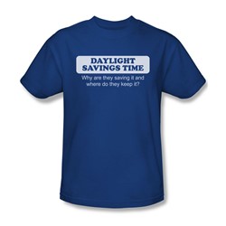 Funny Tees - Mens Daylight Savings Time T-Shirt