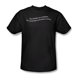 More You Complain - Mens T-Shirt In Black