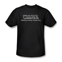 W I F E - Mens T-Shirt In Black