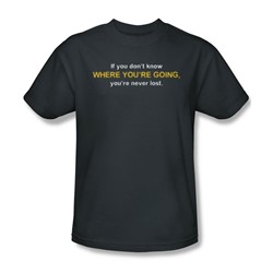 Never Lost - Mens T-Shirt In Charcoal