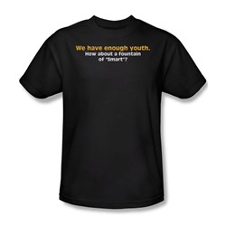 Fountain Of Smart - Mens T-Shirt In Black