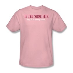 If The Shoe Fits - Mens T-Shirt In Pink