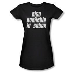 Also Available In Sober - Juniors Sheer T-Shirt In Black
