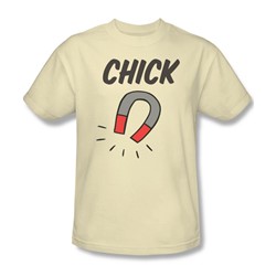 Chick Magnet - Mens T-Shirt In Cream