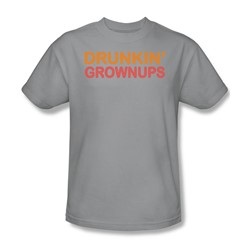 Drukin Grownups - Mens T-Shirt In Silver