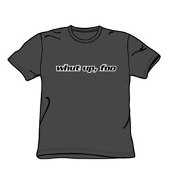 What Up Foo - Ault Charcoal S/S T-Shirt For Men