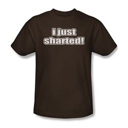 Sharted - Mens T-Shirt In Coffee
