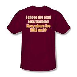 Road Less Traveled - Mens T-Shirt In Cardinal