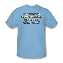 Your Attitude - Mens T-Shirt In Light Blue