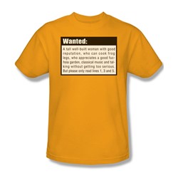 Funny Tees - Mens Wanted T-Shirt