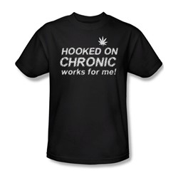 Hooked On Chronic - Mens T-Shirt In Black