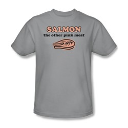 Salmon - Mens T-Shirt In Silver
