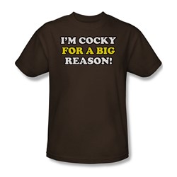 Cocky - Mens T-Shirt In Coffee