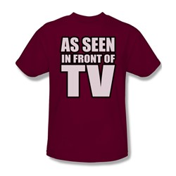 As Seen In Front Of Tv - Mens T-Shirt In Cardinal