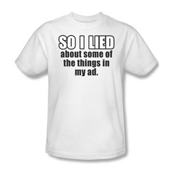 So I Lied - Mens T-Shirt In White