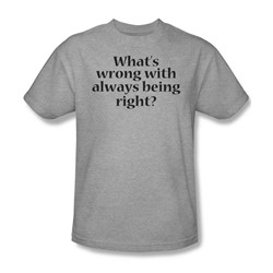 What'S Wrong - Mens T-Shirt In Heather