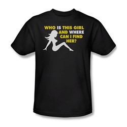 Who Is This Girl - Mens T-Shirt In Black