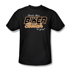 Mrs Biker Bitch - Mens T-Shirt In Black