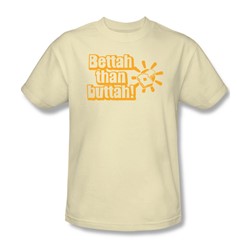 Bettah Than Buttah - Mens T-Shirt In Cream