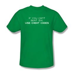 Cheat Codes - Mens T-Shirt In Kelly Green