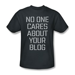 No One Cares - Mens T-Shirt In Charcoal