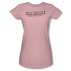 What'S Your Excuse - Juniors Sheer T-Shirt In Pink