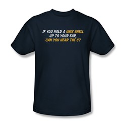 Unix Shell - Mens T-Shirt In Navy