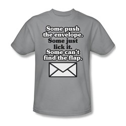 Push The Envelope - Mens T-Shirt In Silver