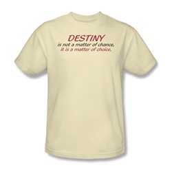 Destiny - Mens T-Shirt In Cream