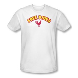 Free Rides - Mens Slim Fit T-Shirt In White