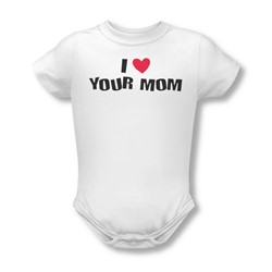I Love Your Mom - Onesie In White