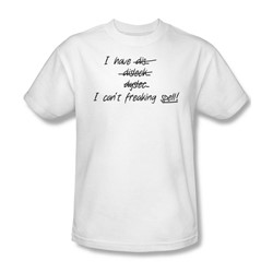 Can'T Freaking Spell - Mens T-Shirt In White