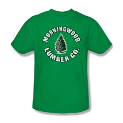 Morningwood Lumber - Mens T-Shirt In Kelly Green
