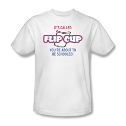 Flip Cup - Mens T-Shirt In White