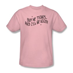 Buy Me Things - Mens T-Shirt In Pink