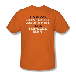 Funny Tees - Mens Confused T-Shirt