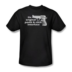 Point And Click - Mens T-Shirt In Black