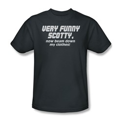 Very Funny Scotty - Mens T-Shirt In Charcoal