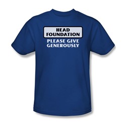 Funny Tees - Mens Head Foundation T-Shirt