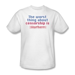 Censorship - Mens T-Shirt In White