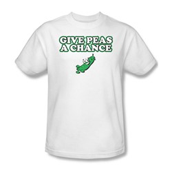 Give Peas A Chance - Mens T-Shirt In White