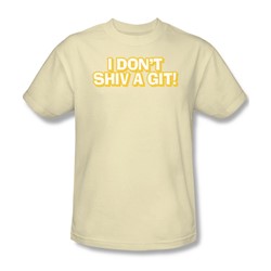 Don'T Shiv A Get - Mens T-Shirt In Cream