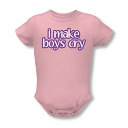 I Make Boys Cry - Onesie In Pink