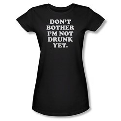 Don'T Bother - Juniors Sheer T-Shirt In Black