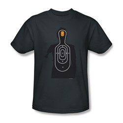 Zombie Target - Mens T-Shirt In Charcoal